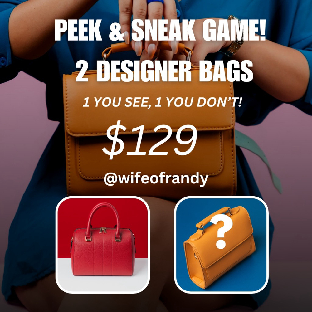 Designer Bag Peek & Sneak Game!
